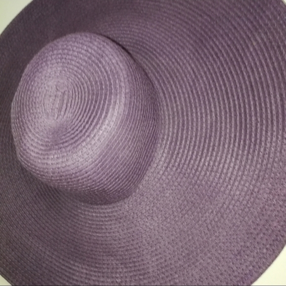2 for 25$CALIFORNIA HAT Purple Summer Floppy Style Recyclable Paper Hat One Size - Picture 2 of 4